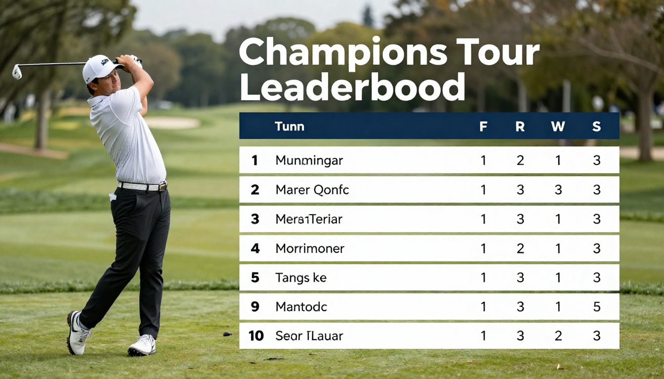 golf champions tour leaderboard